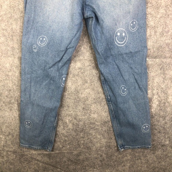 Hollister Jeans Women's 5R Ultra High-Rise Mom Stretch Light Wash Blue Denim - Picture 10 of 10